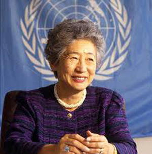 元国連難民高等弁務官の緒方貞子さん